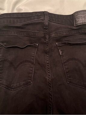 Levi's Men's Dark Black Slim Straight Jeans
